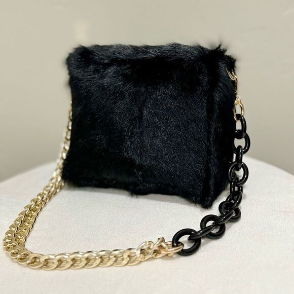 Handmade Genuine Goat Hair-on Hide Wristlet/Shoulder Bag/ Crossbody - Picture 7 of 16